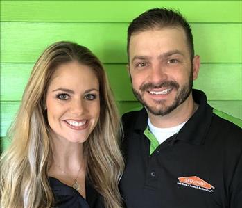 Lindy and Matt Marchese, team member at SERVPRO of Sooland